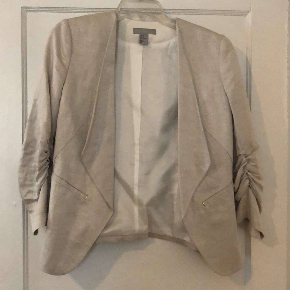 Silver H&M blazer size 12
